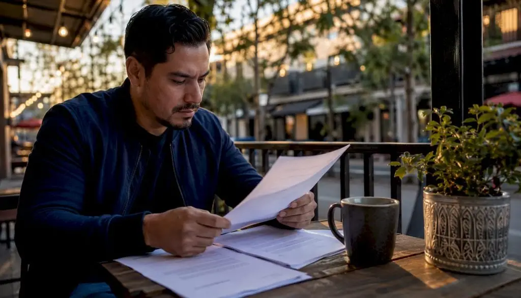 Man reviewing DUI education materials